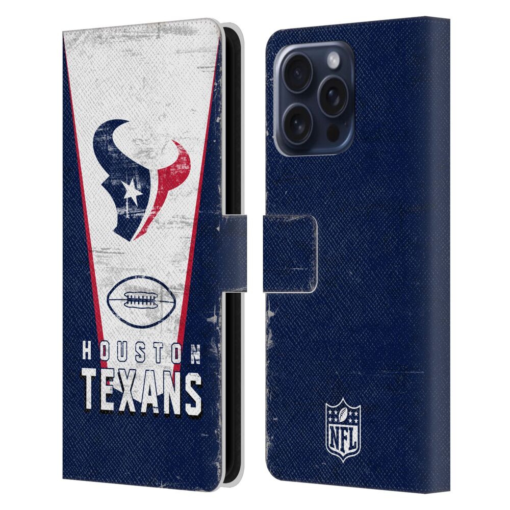 HOUSTON TEXANS(NFL) ヒューストンテキサンズ ヒューストンテキサンズ - Banner レザー手帳型 / Apple iPhoneケース 【公式 / オフィシャル】